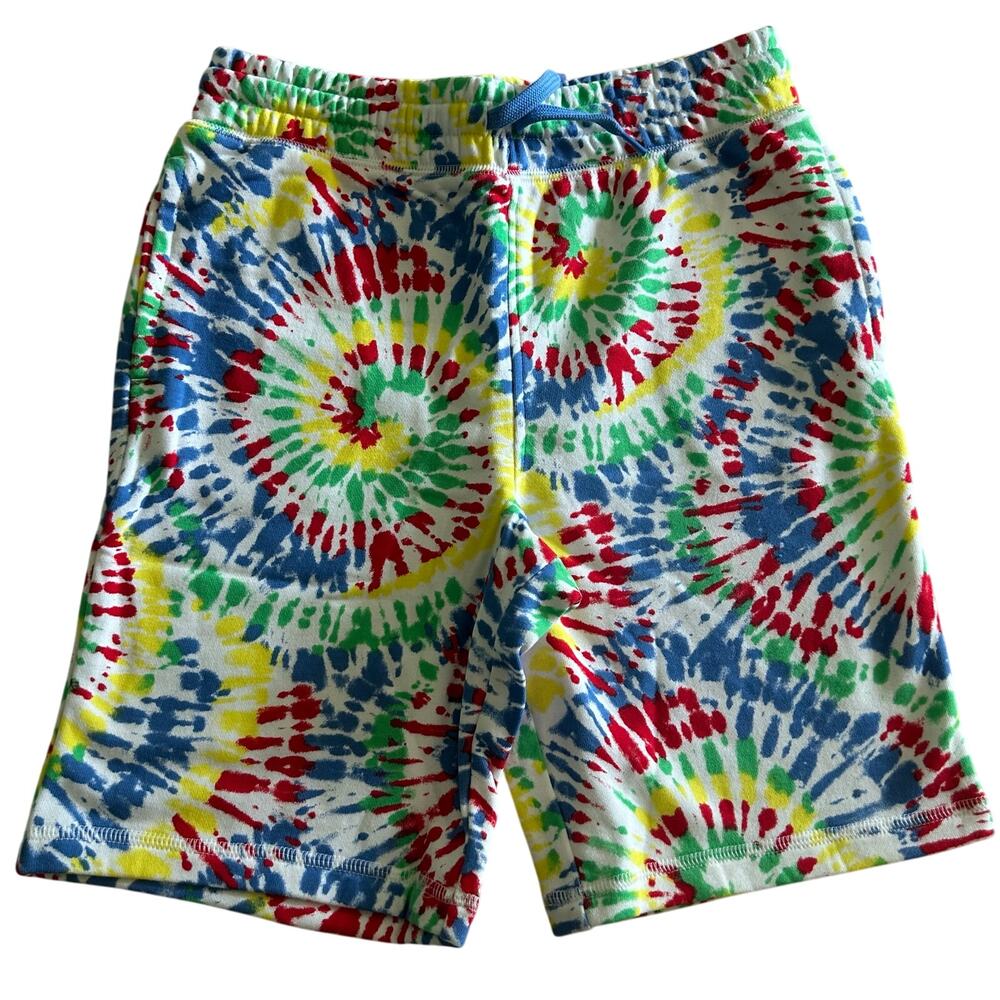 5/$25 Lands' End Girl's Tie Dye Pull On Elastic Waist Shorts L Large 10 12 NWOT